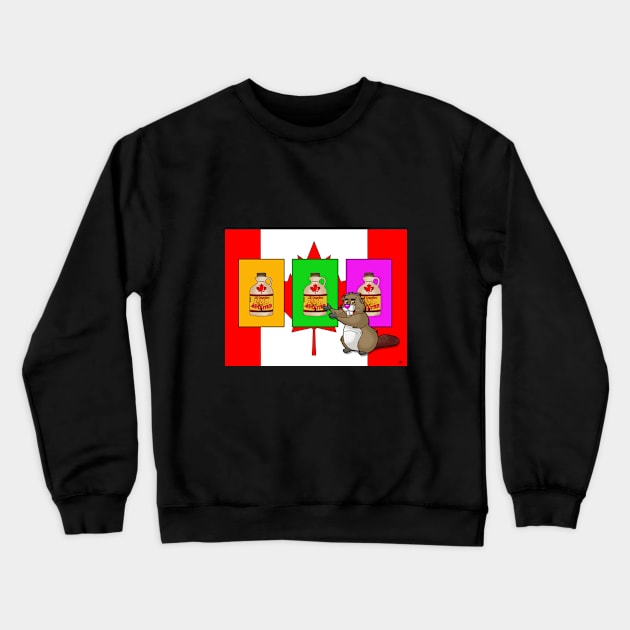 All Canadian Crewneck Sweatshirt by lytebound